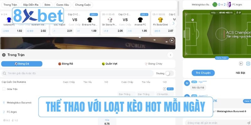 Thể thao với loạt kèo hot mỗi ngày